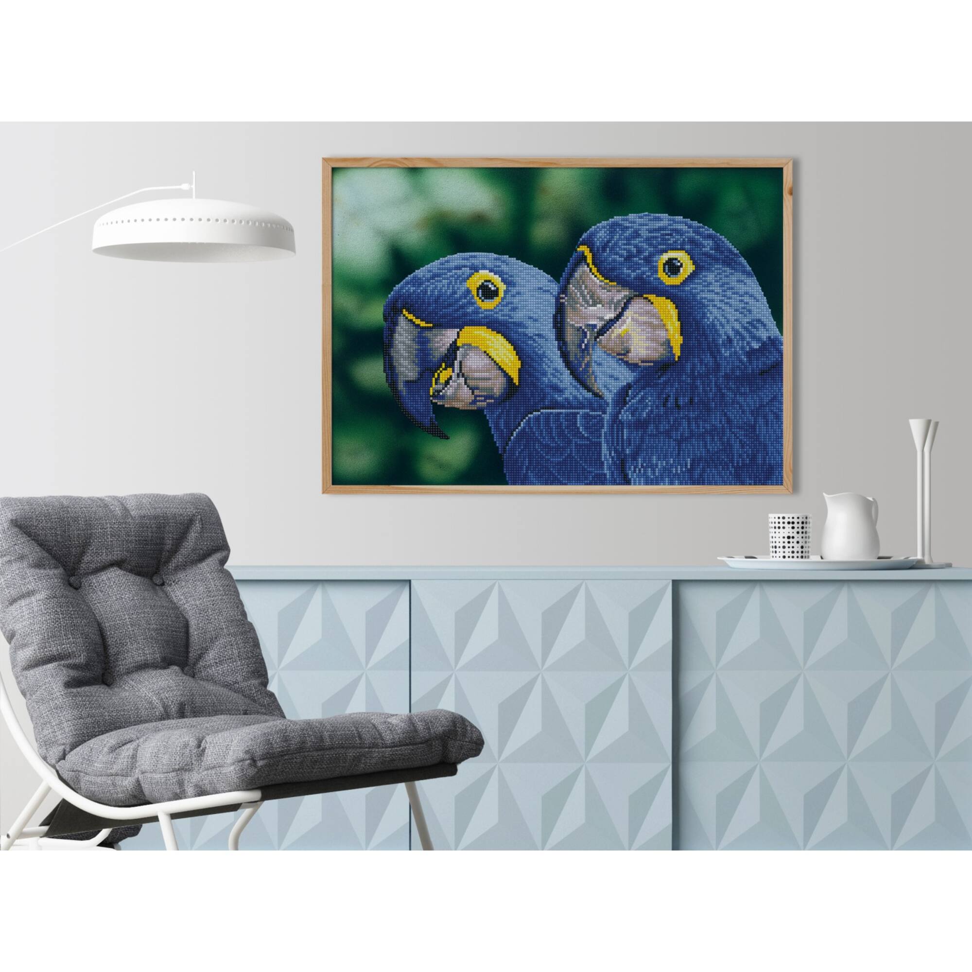 Diamond Dotz® Intermediate Blue Hyacinth Macaws Diamond Facet Art Kit